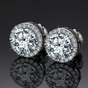 IMG_0077 925 Sterling Silver Moissanite Earrings - 2025 New Round Sugar D-Color Design, High-End Luxury Gift