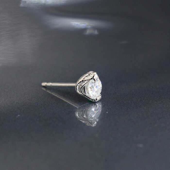 Designer Pave Cobra Head Moissanite Earrings - 925 Sterling Silver Limited Edition