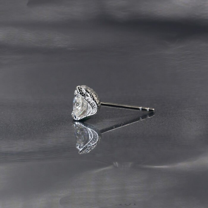 Designer Pave Cobra Head Moissanite Earrings - 925 Sterling Silver Limited Edition