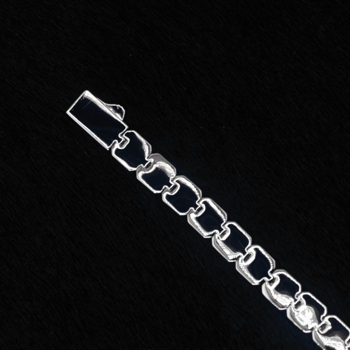 Copper Alloy 5A Zircon 6mm Full Diamond Square Sugar Full Star Bracelet