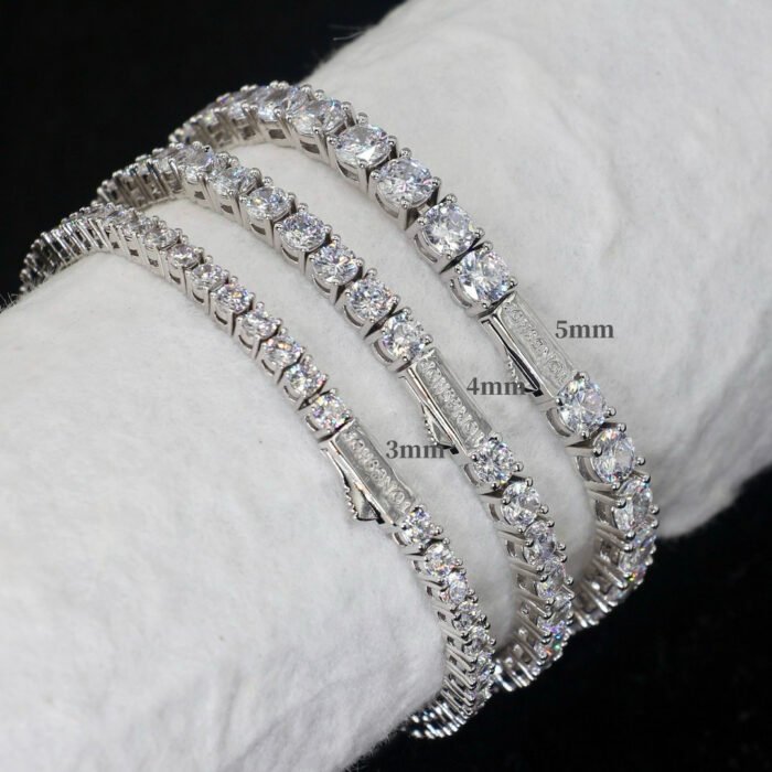 Copper Alloy 5A Zircon Tennis Chain - Starburst Full Diamond Design, Non-Tarnish Dazzling Necklace for Daily & Party
