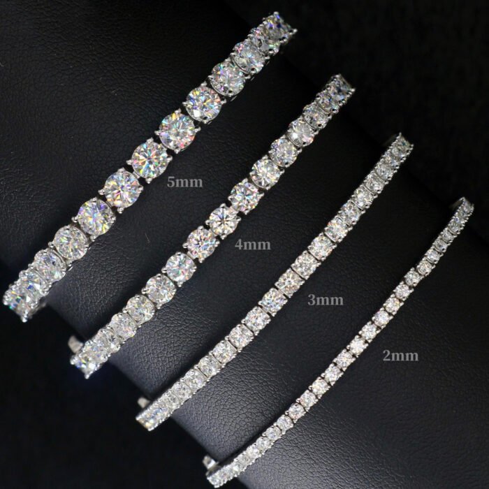 Must Dazzling 925silver Moissanite tennis bracelet