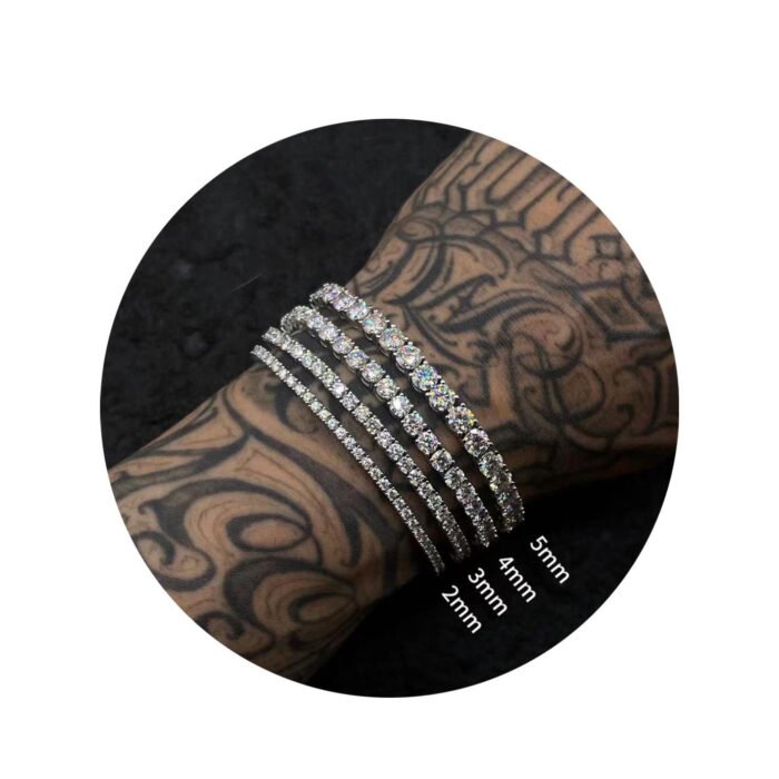 Must Dazzling 925silver Moissanite tennis bracelet