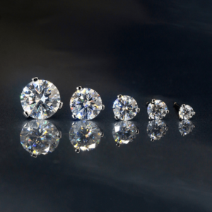 925 Silver Moissanite Three-Prong Stud Earrings MUST DAZZLING