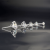 925 Silver Moissanite Three-Prong Stud Earrings MUST DAZZLING