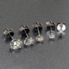 925 Silver Moissanite Three-Prong Stud Earrings MUST DAZZLING