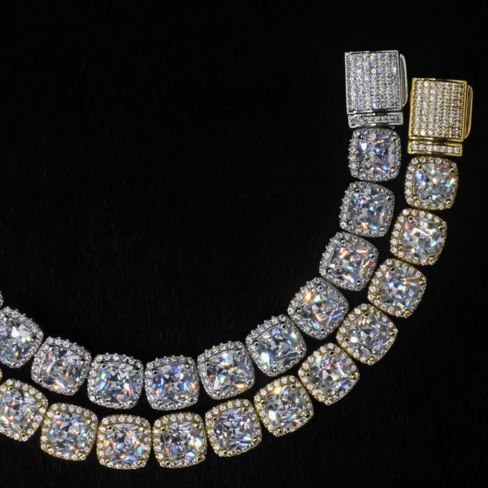 Copper Alloy 5A Zircon 11MM Paved Bracelet | Super Sparkling Sugar Cube Tennis Bracelet