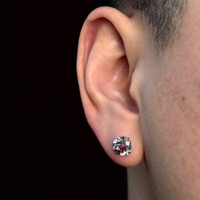 Titanium Steel 5A Zircon Colorist Series Bridal Bouquet Cut Zircon Earrings