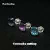925 Silver 5A Cubic Zirconia Earrings Colorist Series Firework Cut Studs