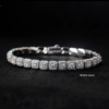 Copper Alloy 5A Zircon 6mm Full Diamond Square Sugar Full Star Bracelet