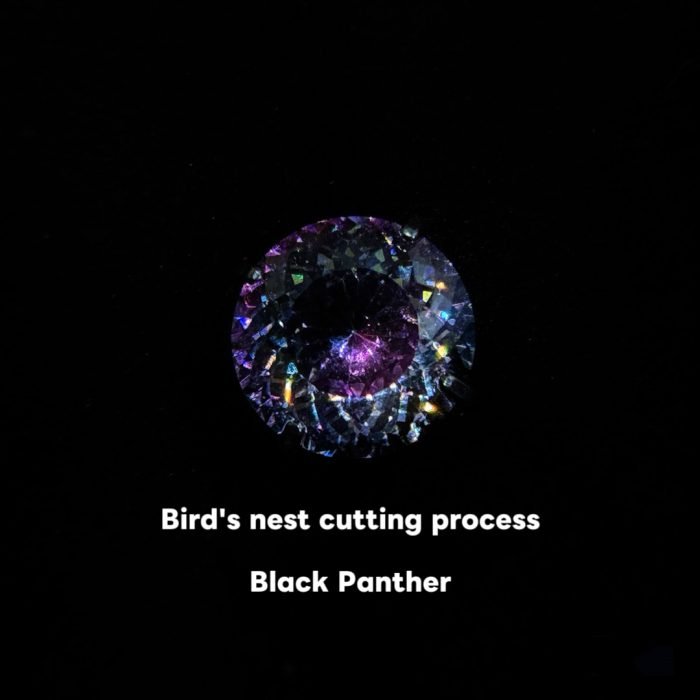 925 Silver 5A Zircon Colorist Series Bird's Nest Cut Stud Earrings