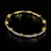 Must Dazzling Brass Alloy 5A CZ Bracelet - Trendy Twisted Wire Design