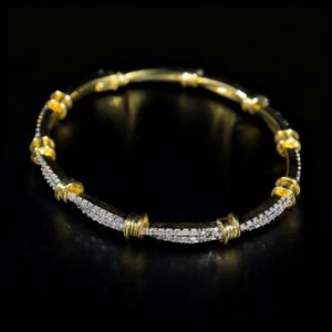 IMG_0572 Must Dazzling Brass Alloy 5A CZ Bracelet - Trendy Twisted Wire Design