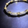 Must Dazzling Brass Alloy 5A CZ Bracelet - Trendy Twisted Wire Design