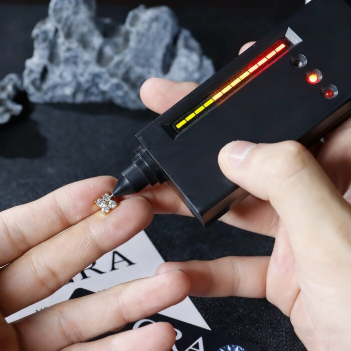 Brass Alloy Moissanite Stud Earrings - Four-Leaf Clover Designer High-End Luxury Trendy Style