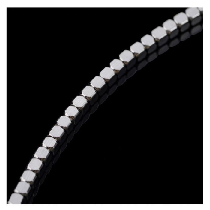 Retro Niche Polygon Cut Shard Necklace | Titanium Steel Silver-Gold Two-Tone Clavicle Chain