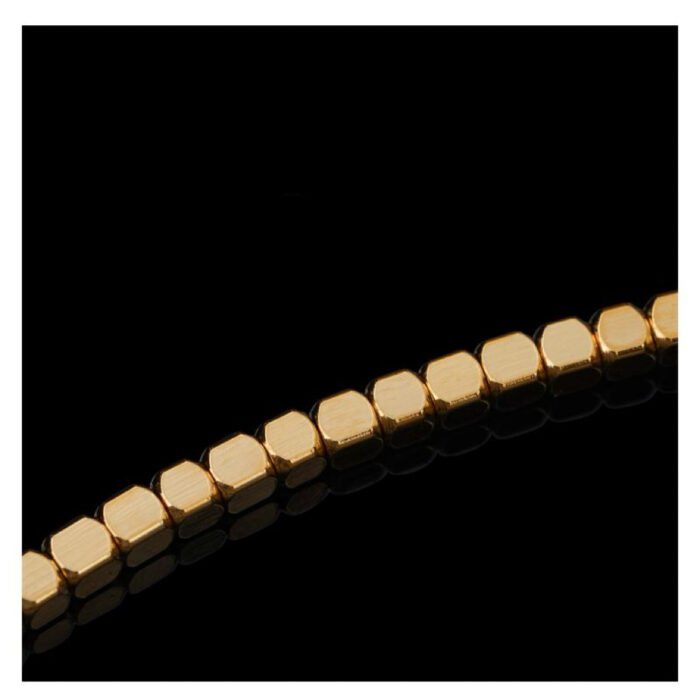 Retro Niche Polygon Cut Shard Necklace | Titanium Steel Silver-Gold Two-Tone Clavicle Chain