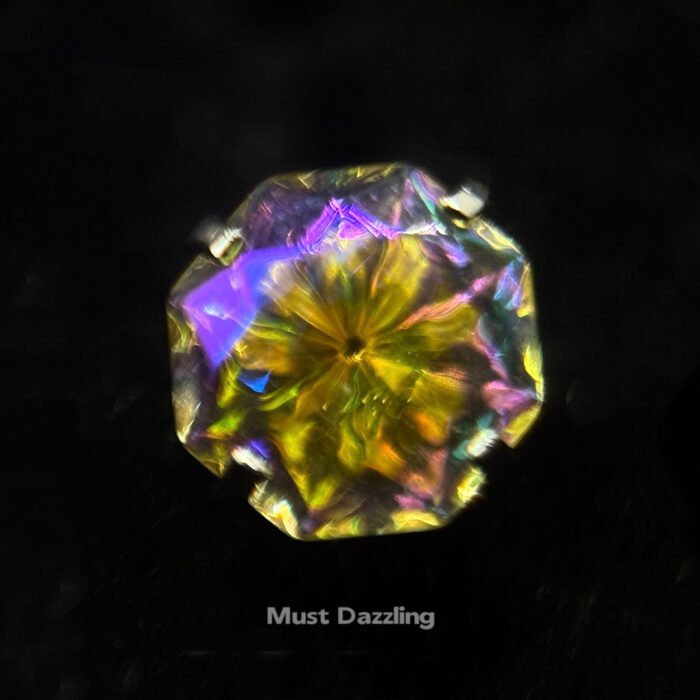 Bold Colorist Collection Studs - Titanium Steel Jellyfish-Cut Cubic Zirconia Unisex Earrings