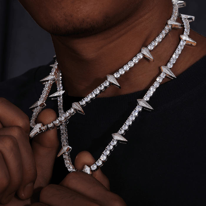 Glow-in-the-Dark Black Panther Tennis Chain | Brass Alloy 5A Grade Cubic Zirconia Hip Hop Style