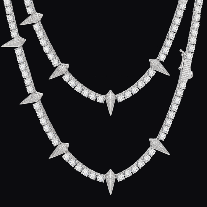 Glow-in-the-Dark Black Panther Tennis Chain | Brass Alloy 5A Grade Cubic Zirconia Hip Hop Style