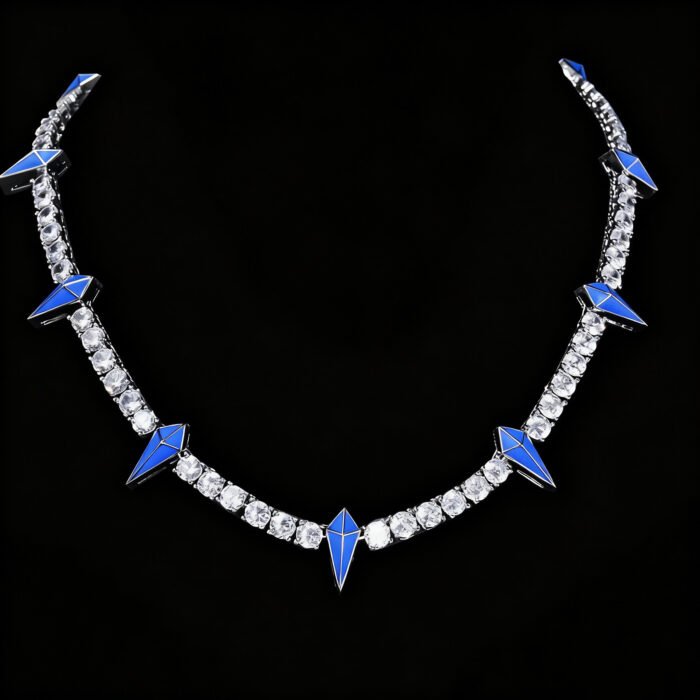 Glow-in-the-Dark Black Panther Tennis Chain | Brass Alloy 5A Grade Cubic Zirconia Hip Hop Style