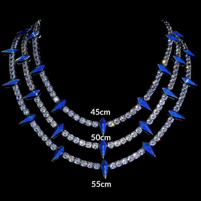 Glow-in-the-Dark Black Panther Tennis Chain | Brass Alloy 5A Grade Cubic Zirconia Hip Hop Style